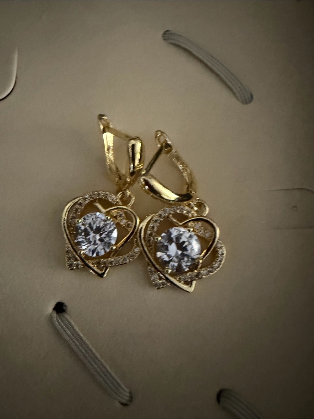 Stauer Two Hearts Necklace and Earrings - Picture 2 of 3